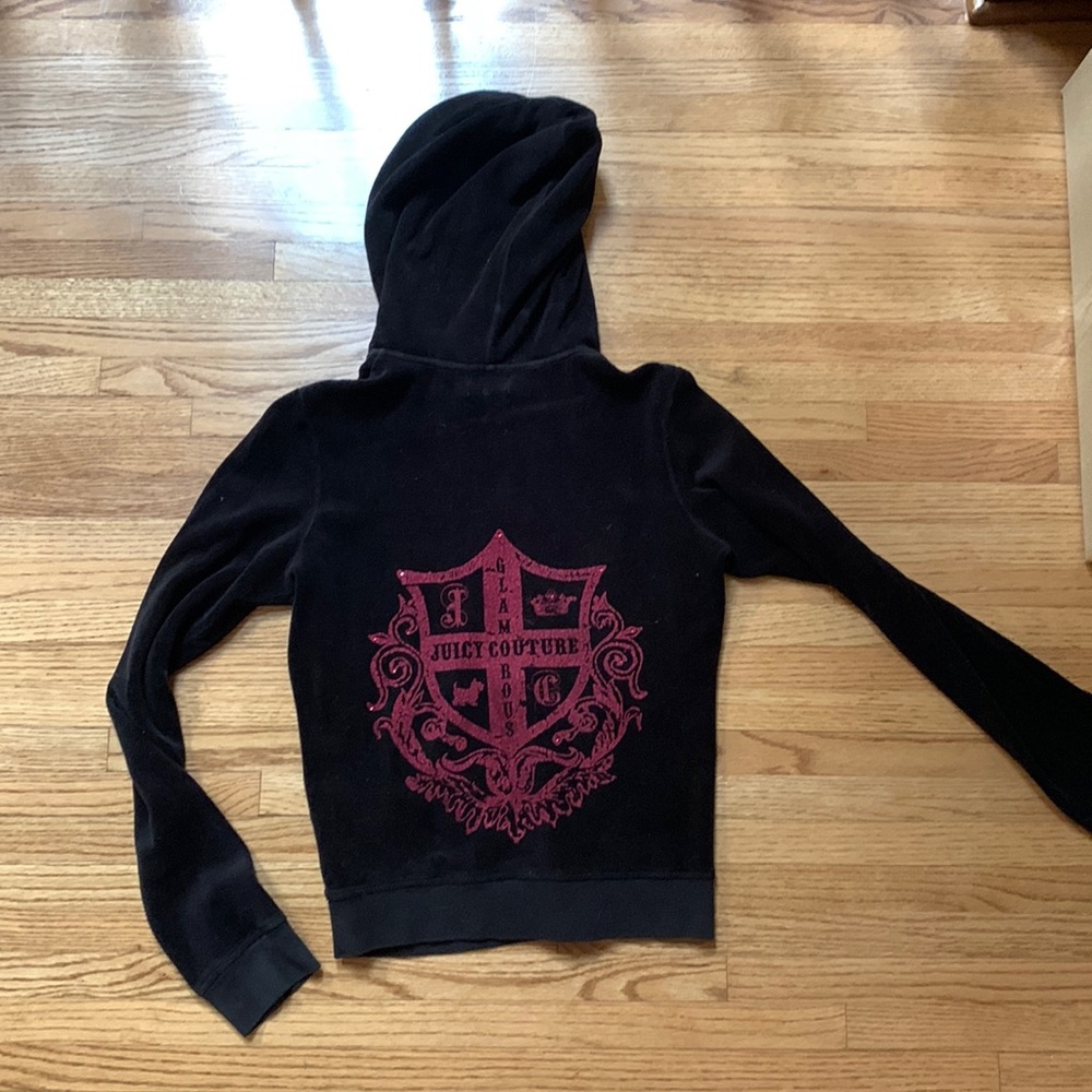 Juicy Couture velour track hoodie